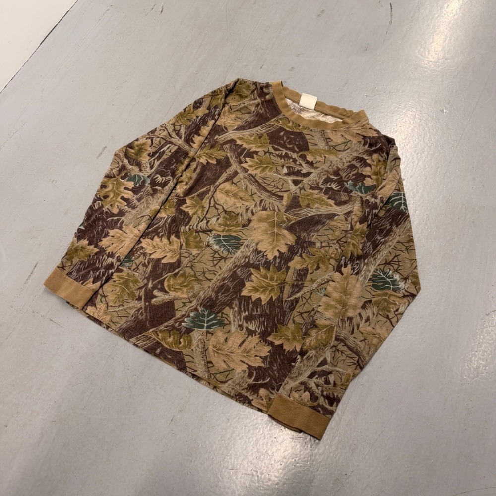 North Point Adventure Gear Mens Long Sleeve Camo Pocket T-Shirt Brown - Picture 2 of 9